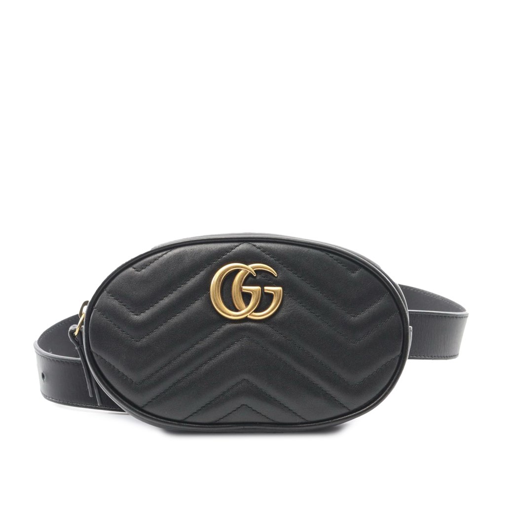 Gucci GG Marmont Matelasse Leather Belt Bag