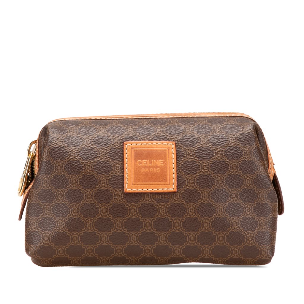 Celine Macadam Coated Canvas Pouch