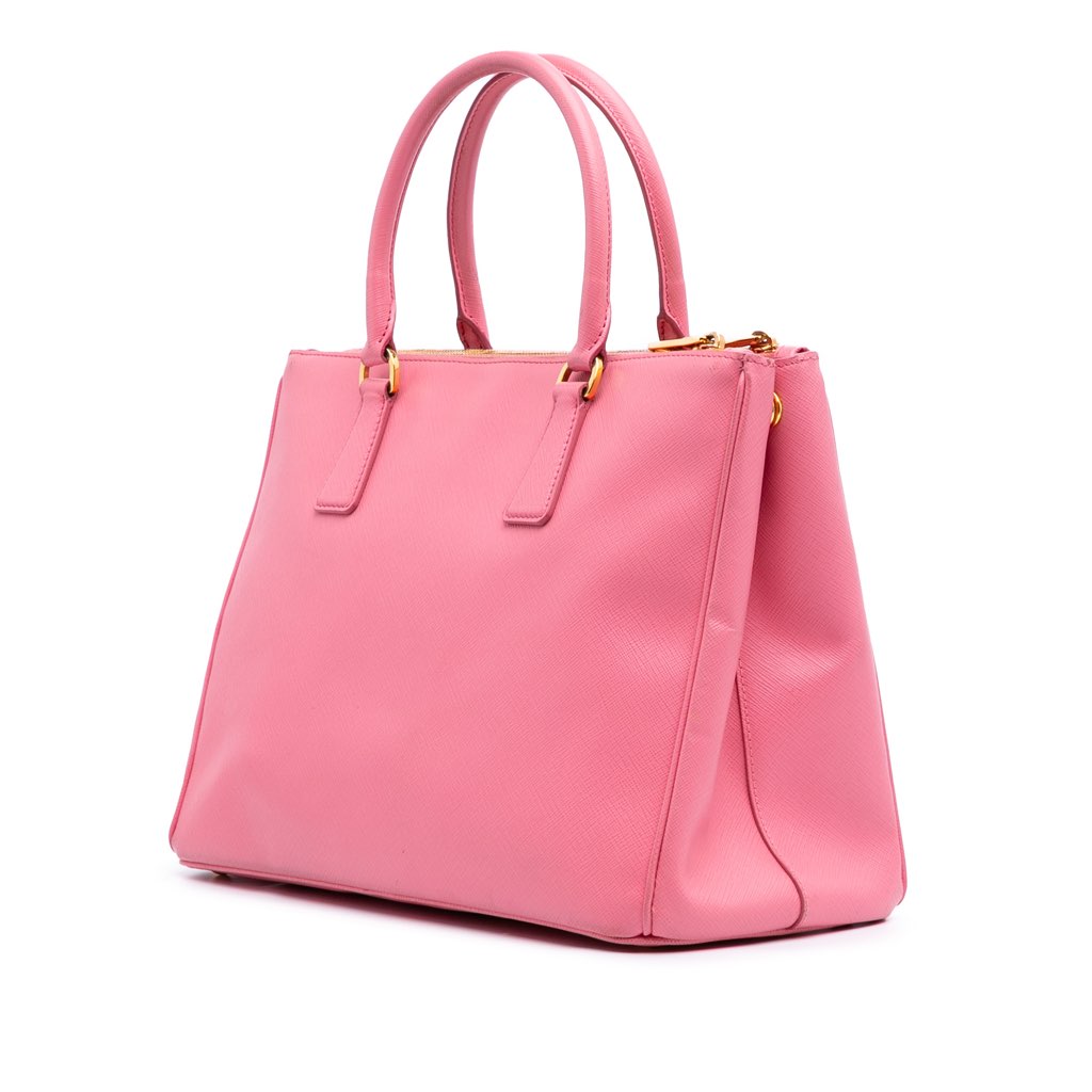 Prada Medium Saffiano Lux Galleria Double Zip Satchel - 2