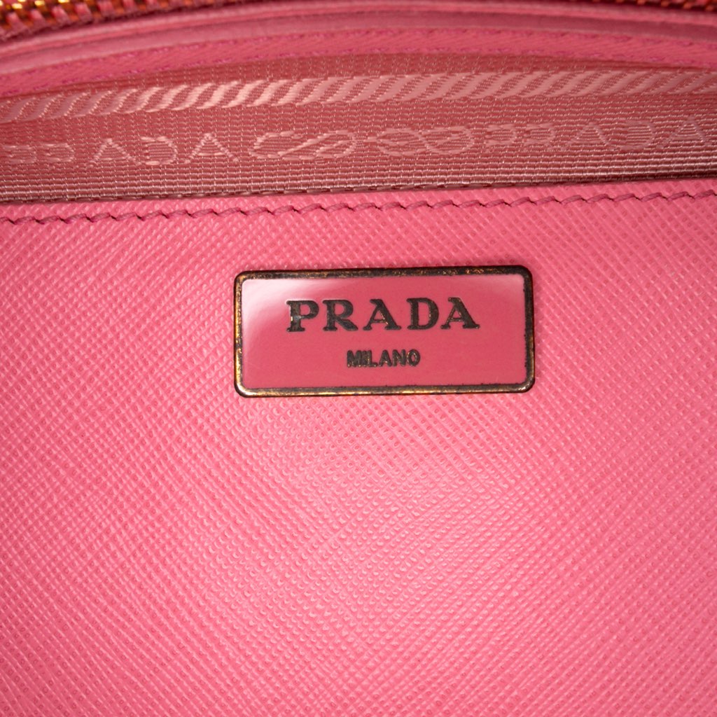 Prada Medium Saffiano Lux Galleria Double Zip Satchel - 5