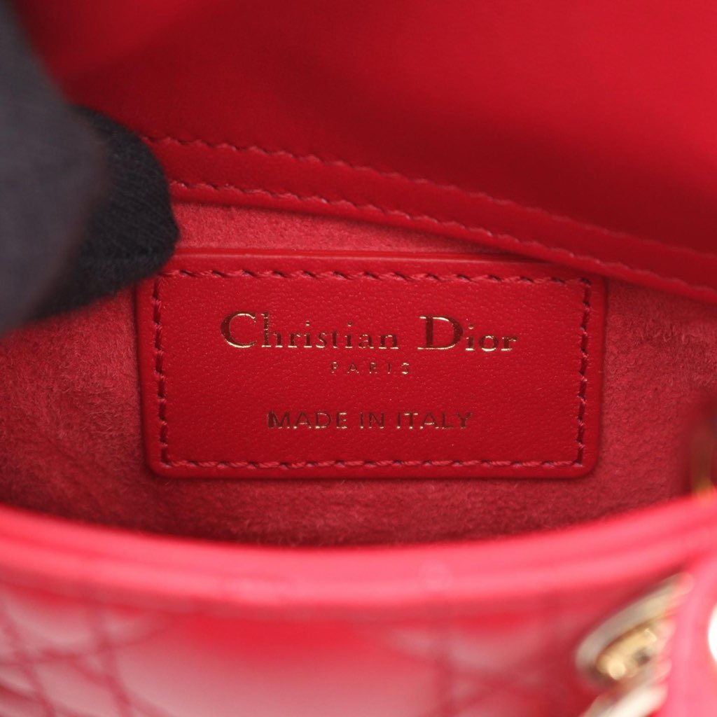 Dior Micro Lambskin Cannage Lady Dior - 4