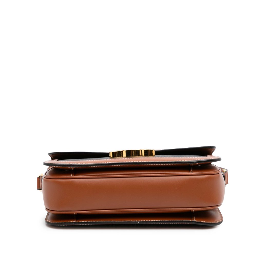Celine Classique Triomphe Coated Canvas and Calfskin Triomphe Crossbody - Image 6