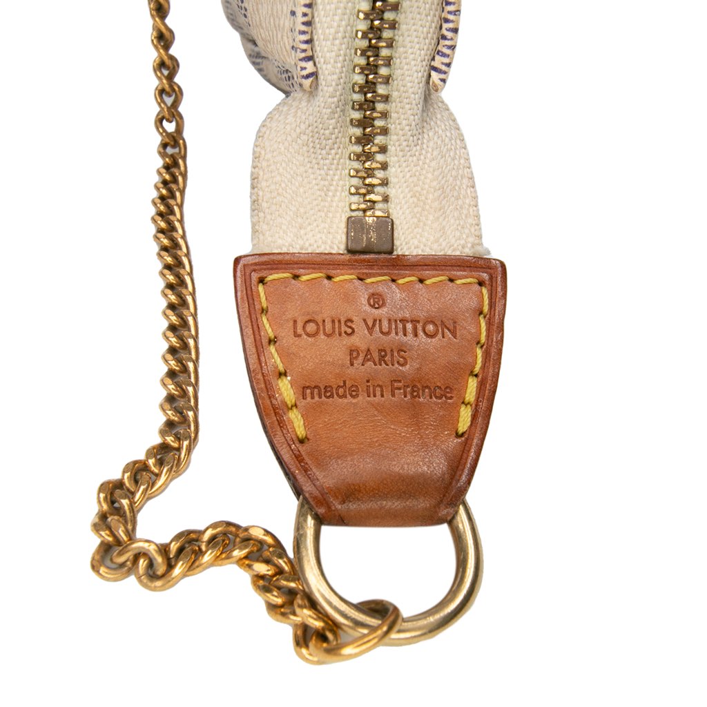 Louis Vuitton Damier Azur Mini Pochette Accessoires - Side view