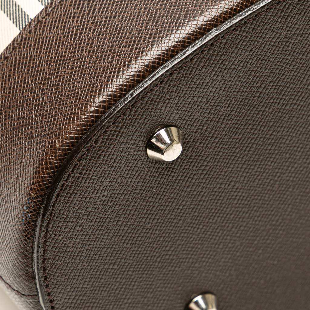 Burberry House Check Coated Canvas Bucket Tote - Image 11