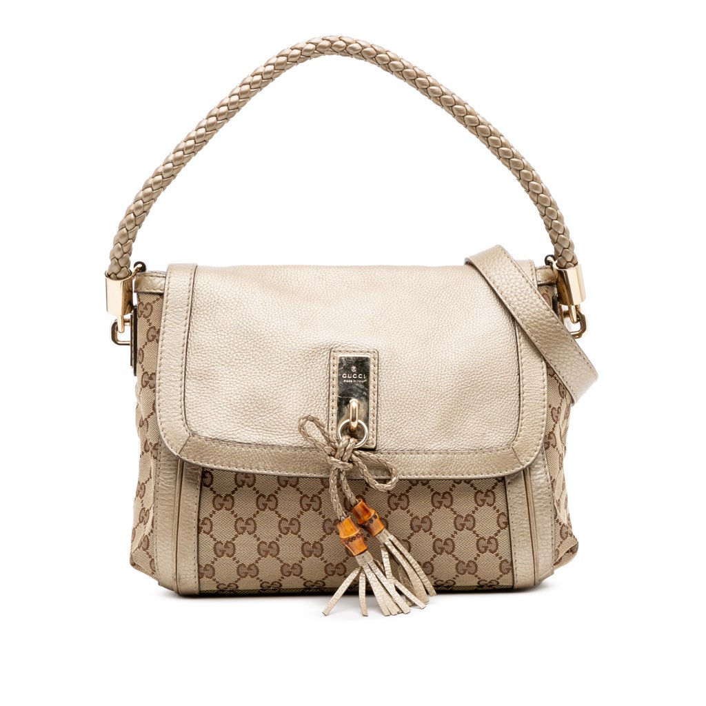 Gucci GG Canvas Bella Flap Satchel