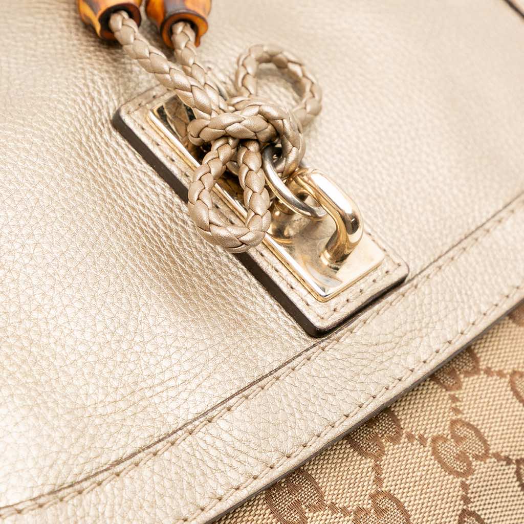 Gucci GG Canvas Bella Flap Satchel - Image 13
