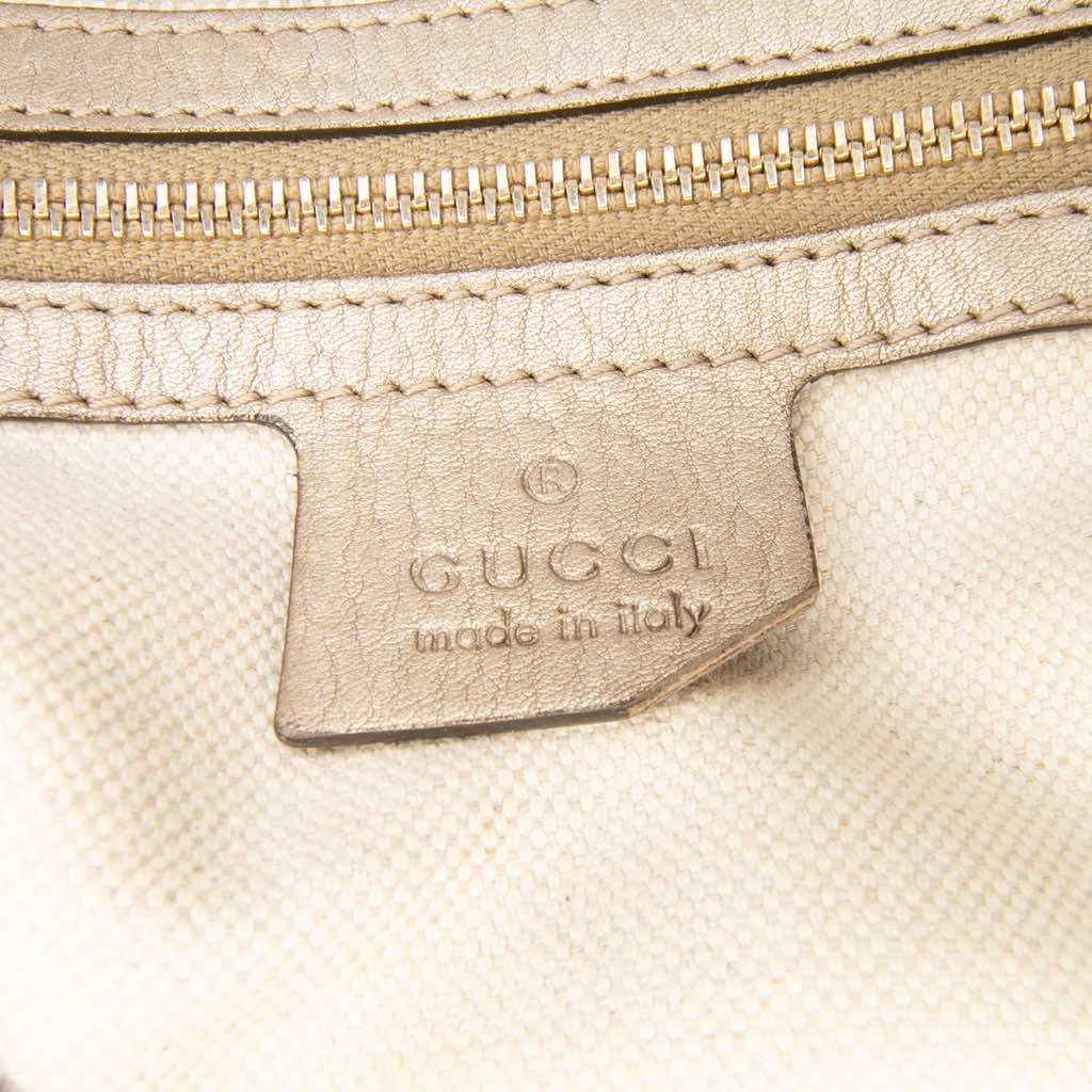 Gucci GG Canvas Bella Flap Satchel - Side view