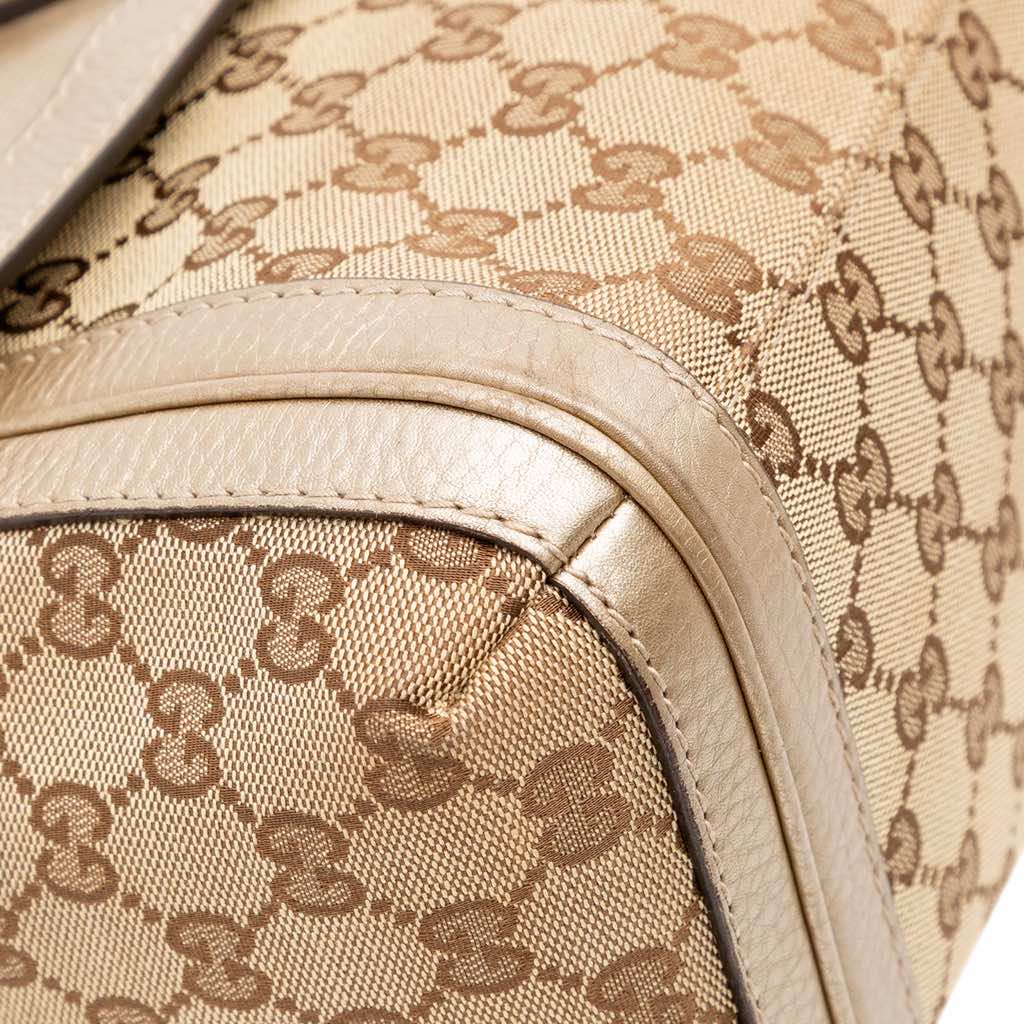 Gucci GG Canvas Bella Flap Satchel - Image 11