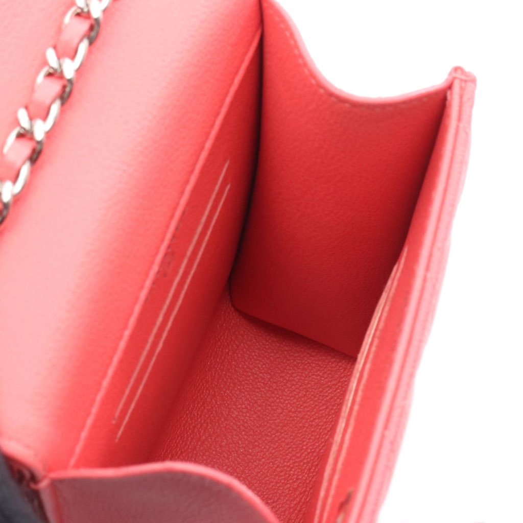 Chanel CC Quilted Caviar Phone Holder with Chain - 3