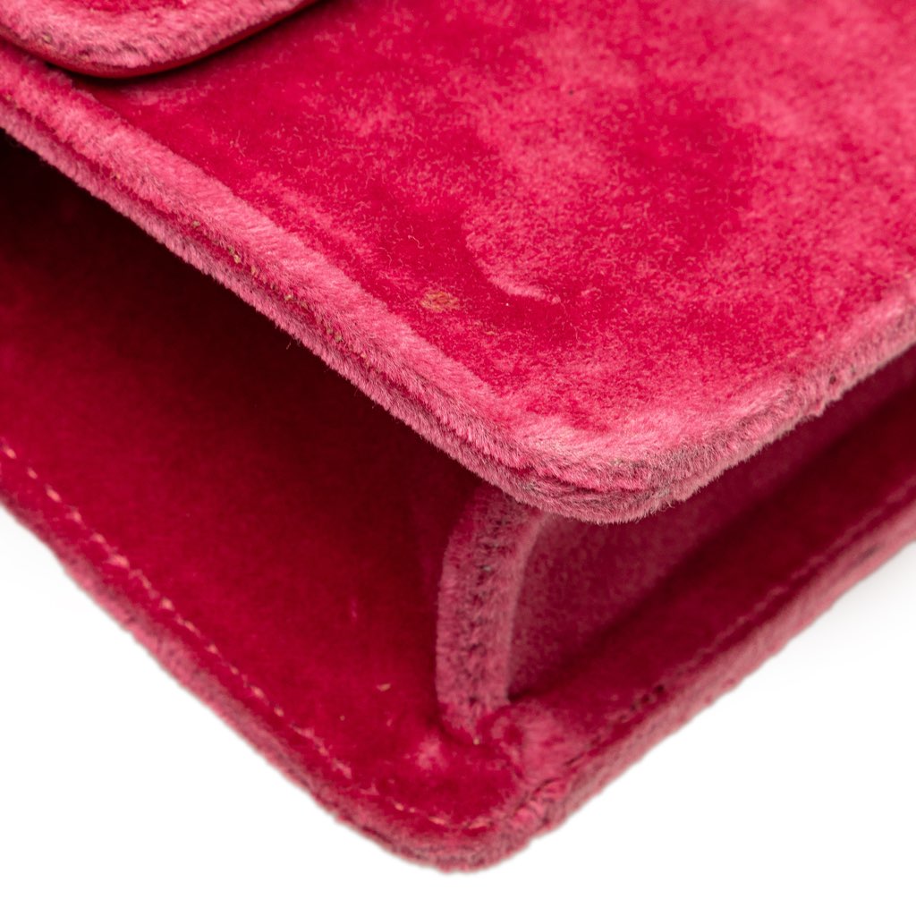 Gucci Crystal GG Velvet Broadway Crossbody - Image 10