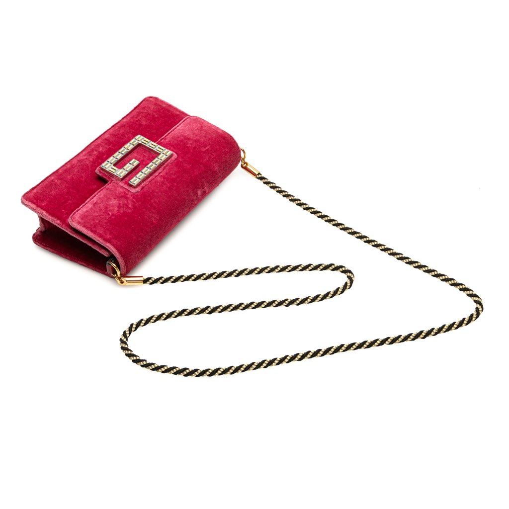 Gucci Crystal GG Velvet Broadway Crossbody - Image 11