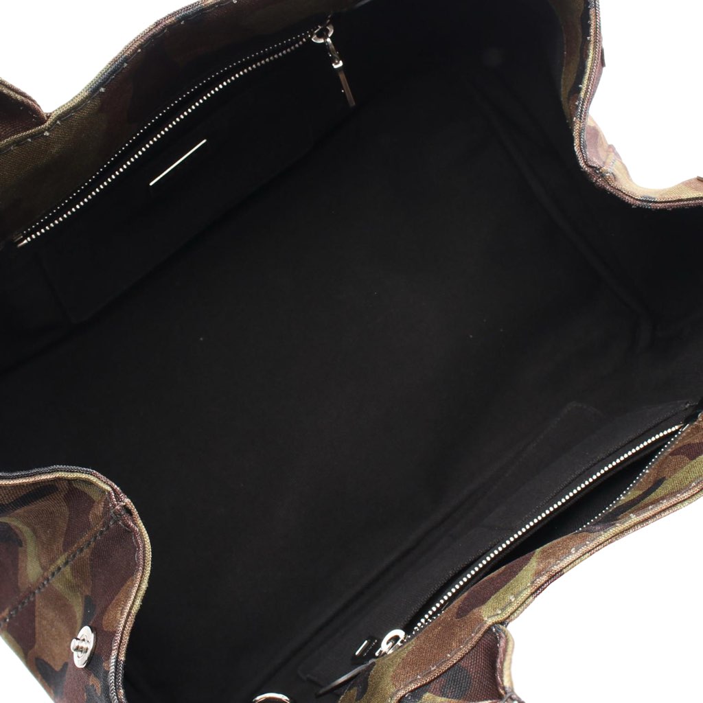 Prada Canvas Canapa Logo Camouflage Satchel - 3