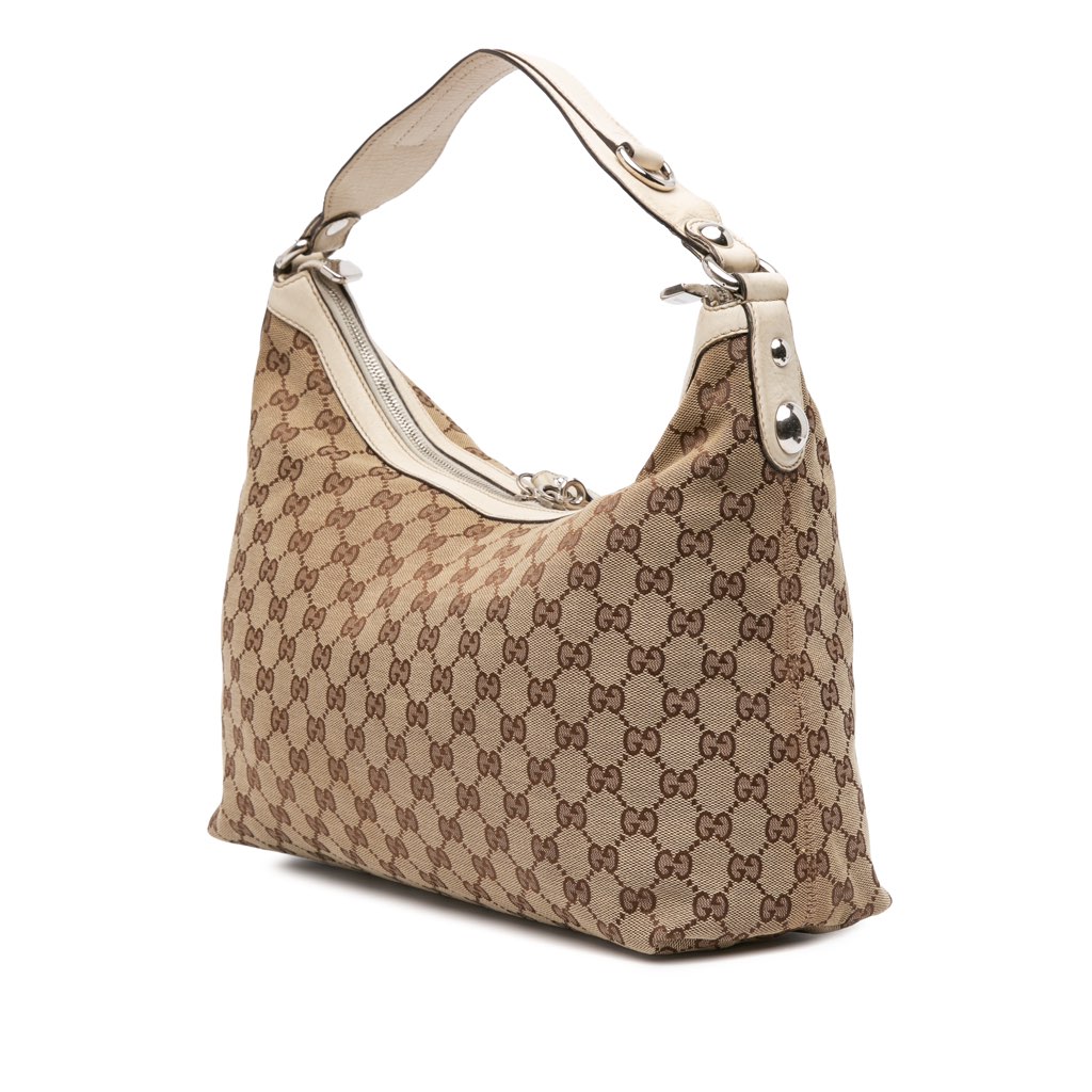 Gucci Medium GG Canvas Icon Bit Satchel - 2