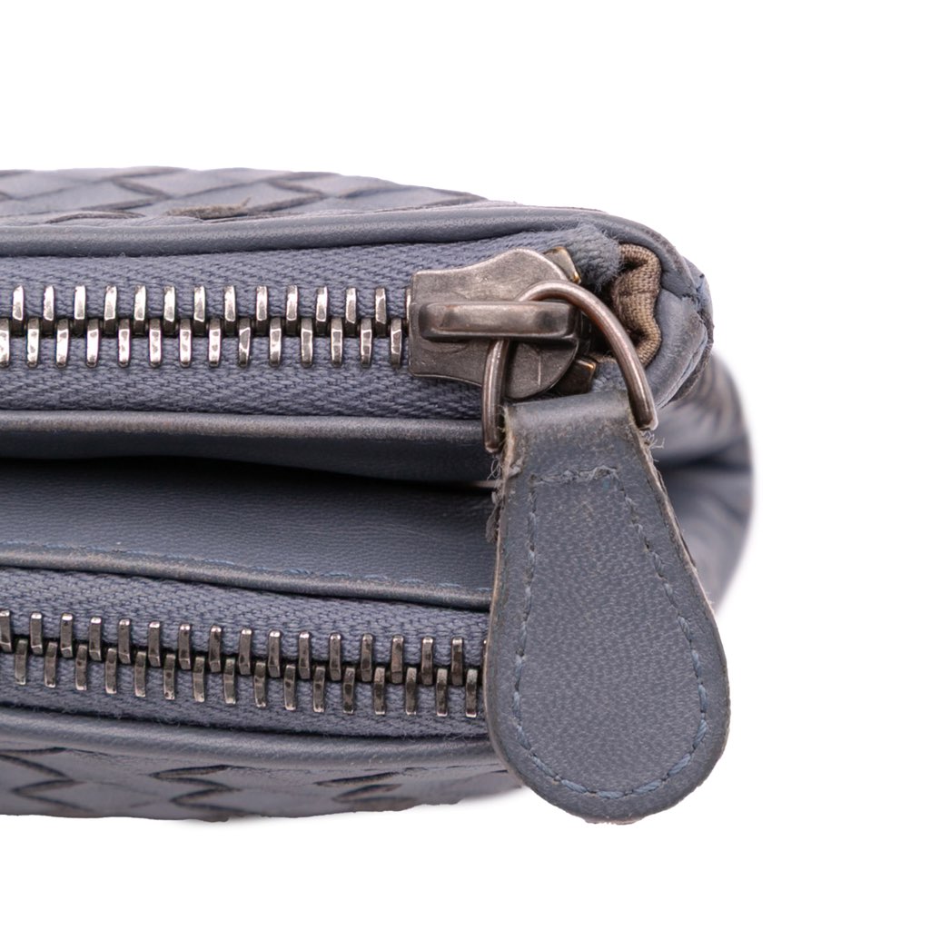 Bottega Veneta Nappa Intrecciato Double Zip Clutch - Image 12