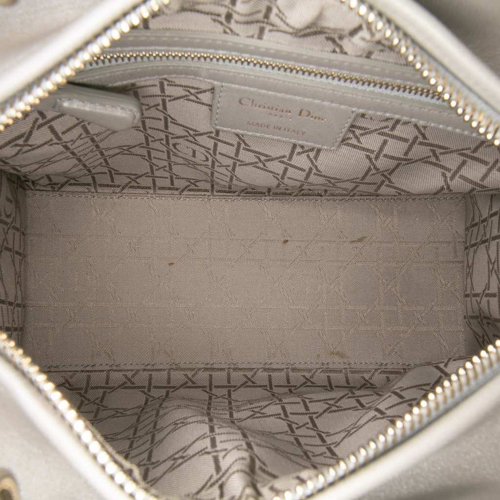 Dior Medium Lambskin Cannage Lady Dior - 4