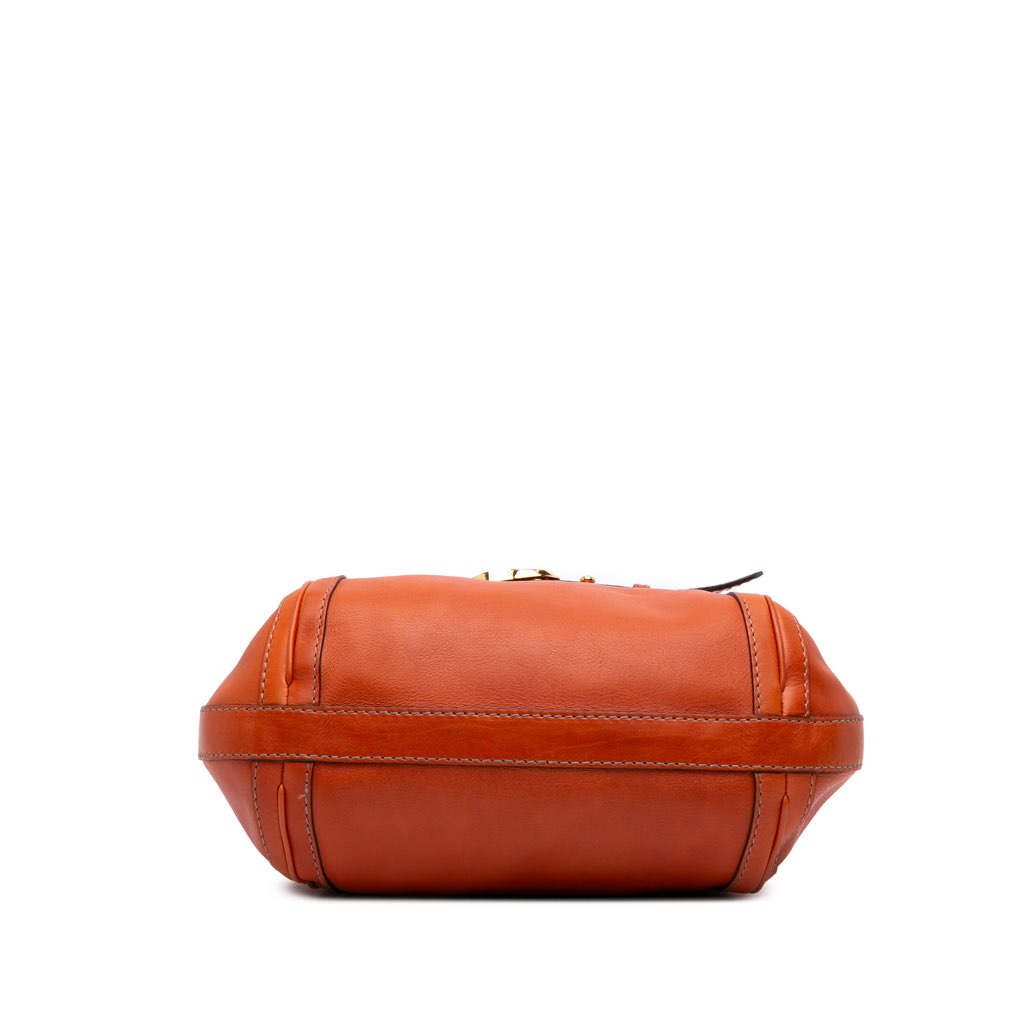 Gucci Medium Leather Running Satchel - 3