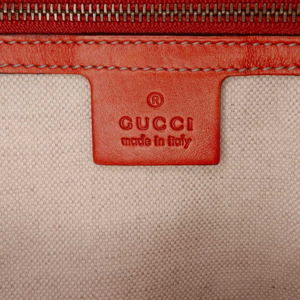 Gucci Medium Leather Running Satchel - 5