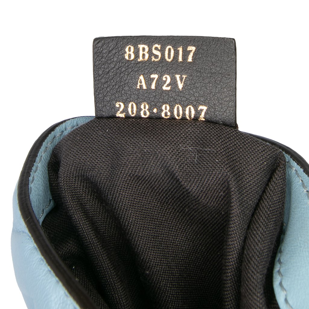 Fendi Mini Zucca Embossed Leather Baguette Satchel - Detail 1