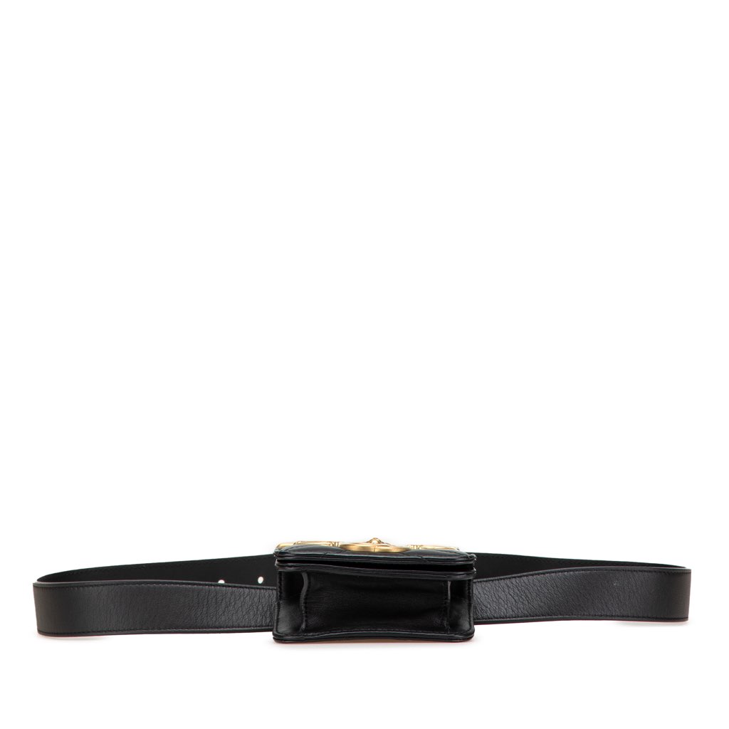 Gucci Mini GG Marmont Matelasse Leather Animal Studs Belt Pouch Bag - Image 6