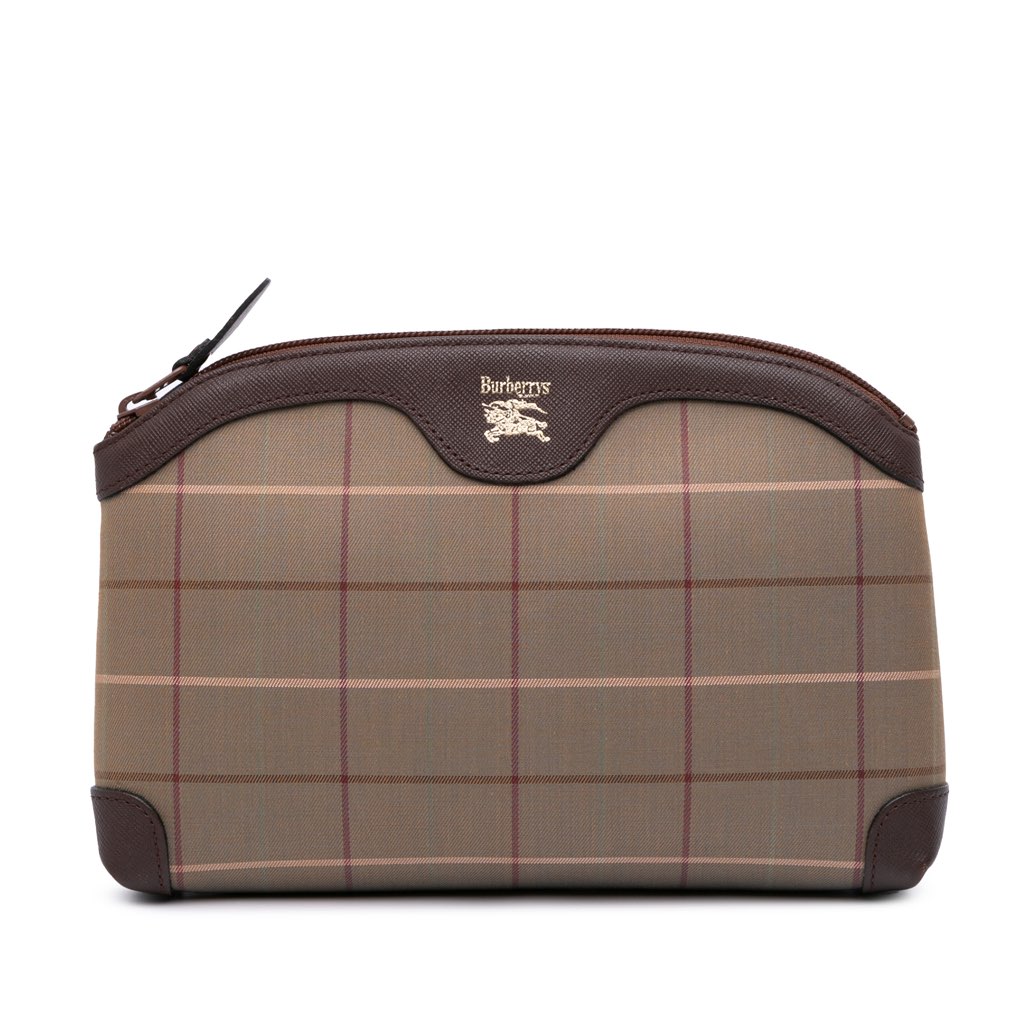 Burberry Vintage Check Canvas Clutch