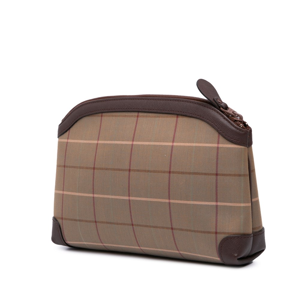 Burberry Vintage Check Canvas Clutch - Back view