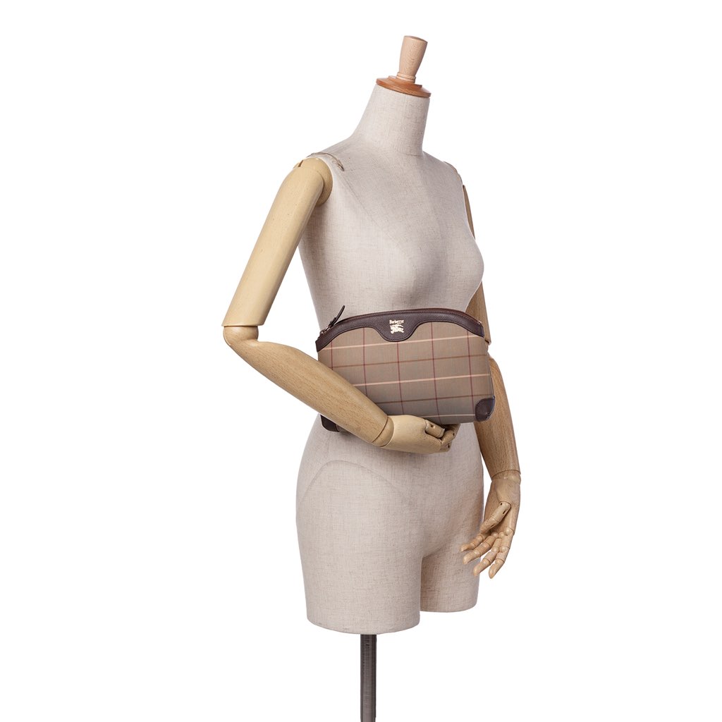 Burberry Vintage Check Canvas Clutch - Image 11