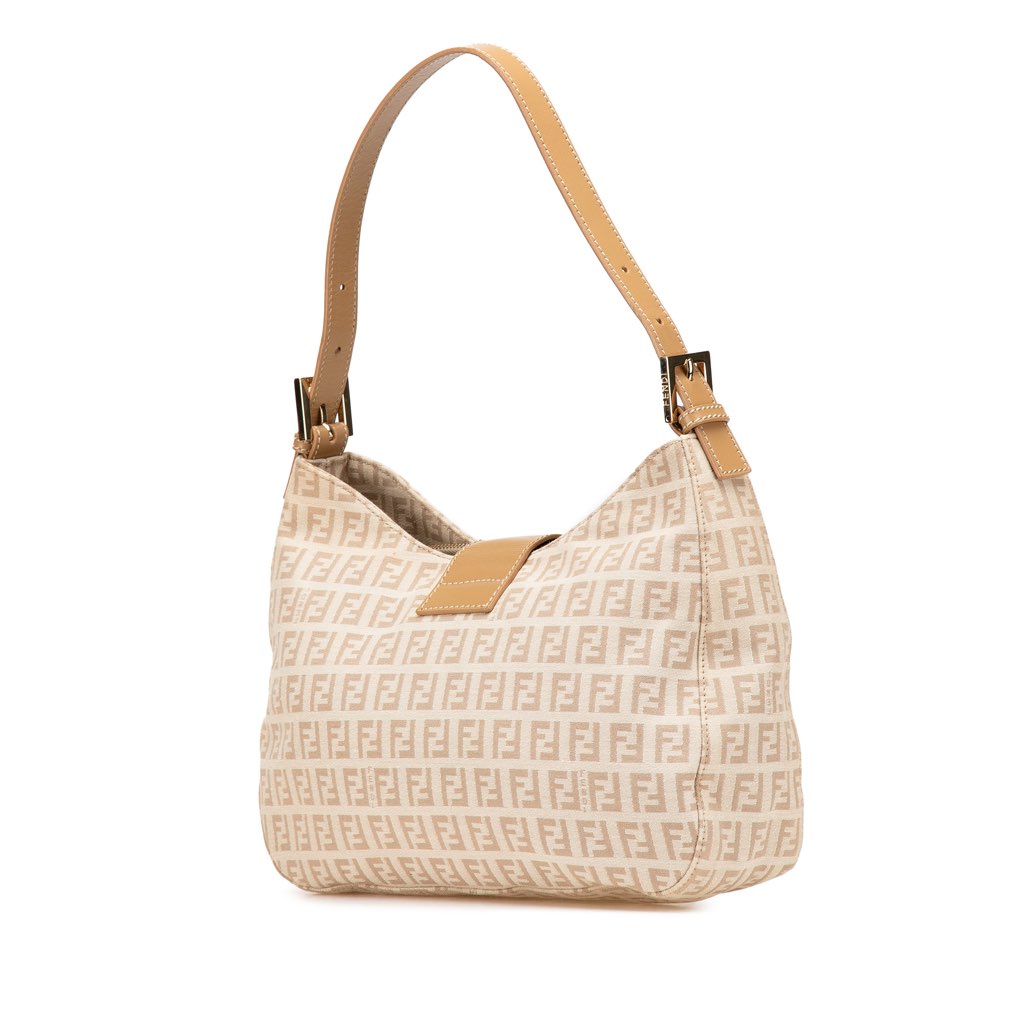 Fendi Zucchino Canvas Shoulder Bag - 2