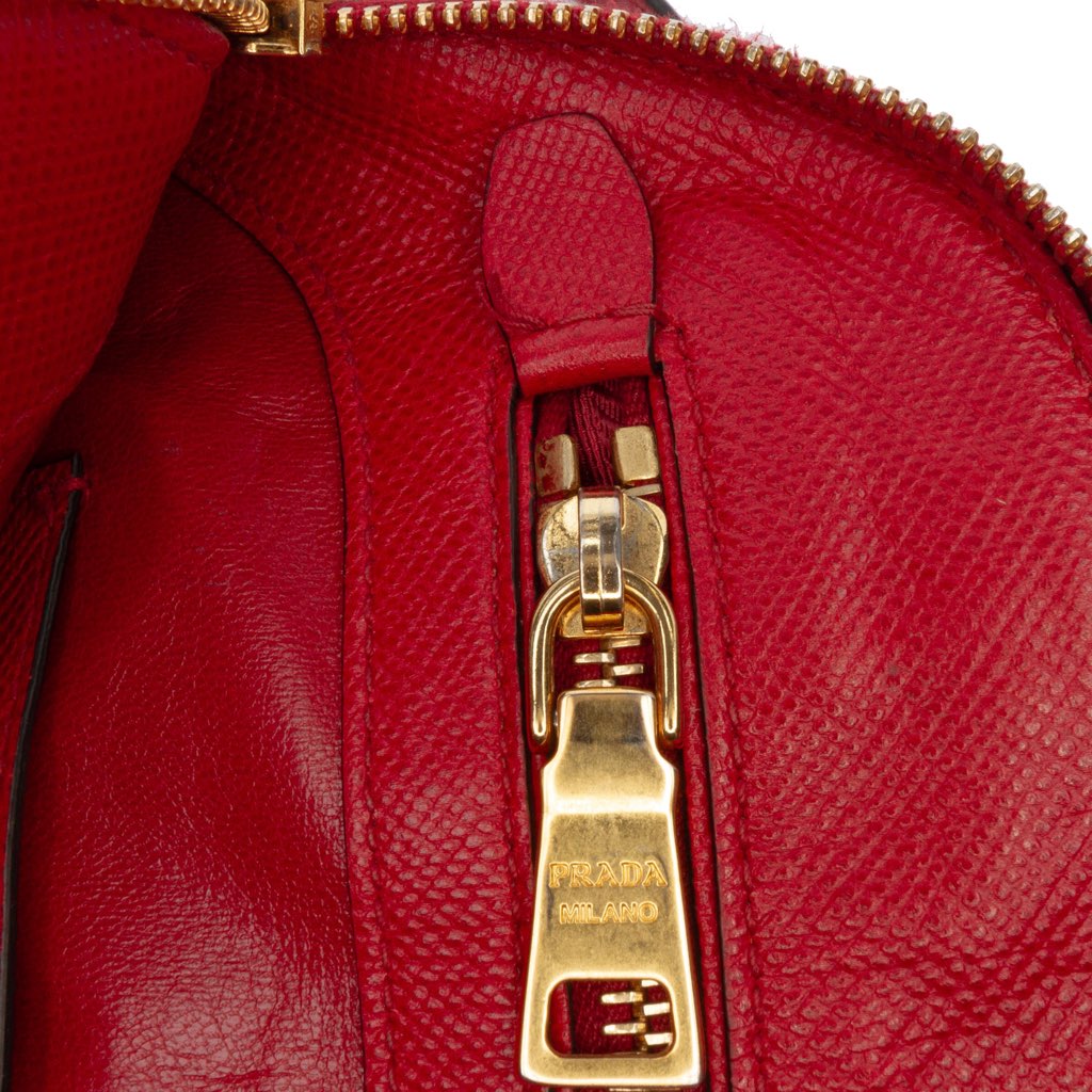 Prada Medium Saffiano Dome Satchel - Image 10