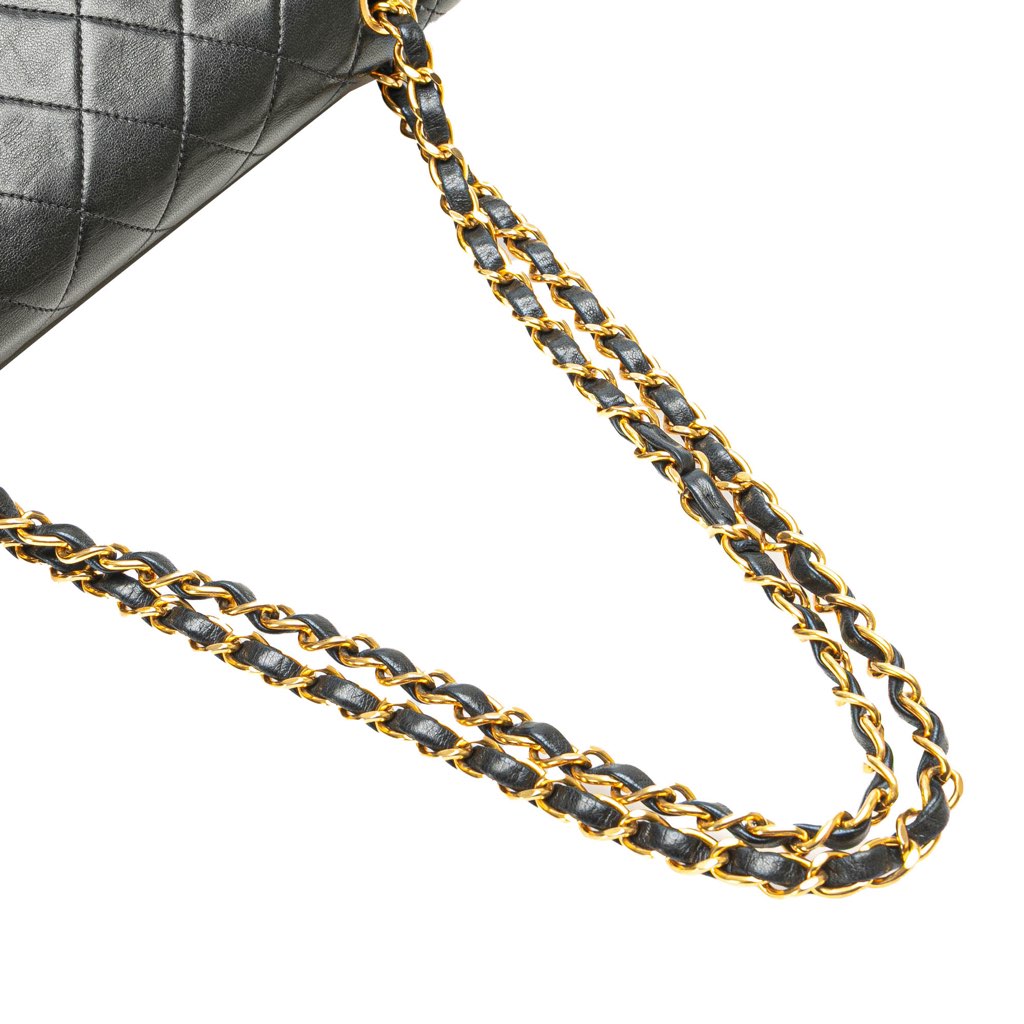 Chanel Medium Classic Lambskin Double Flap - Image 11