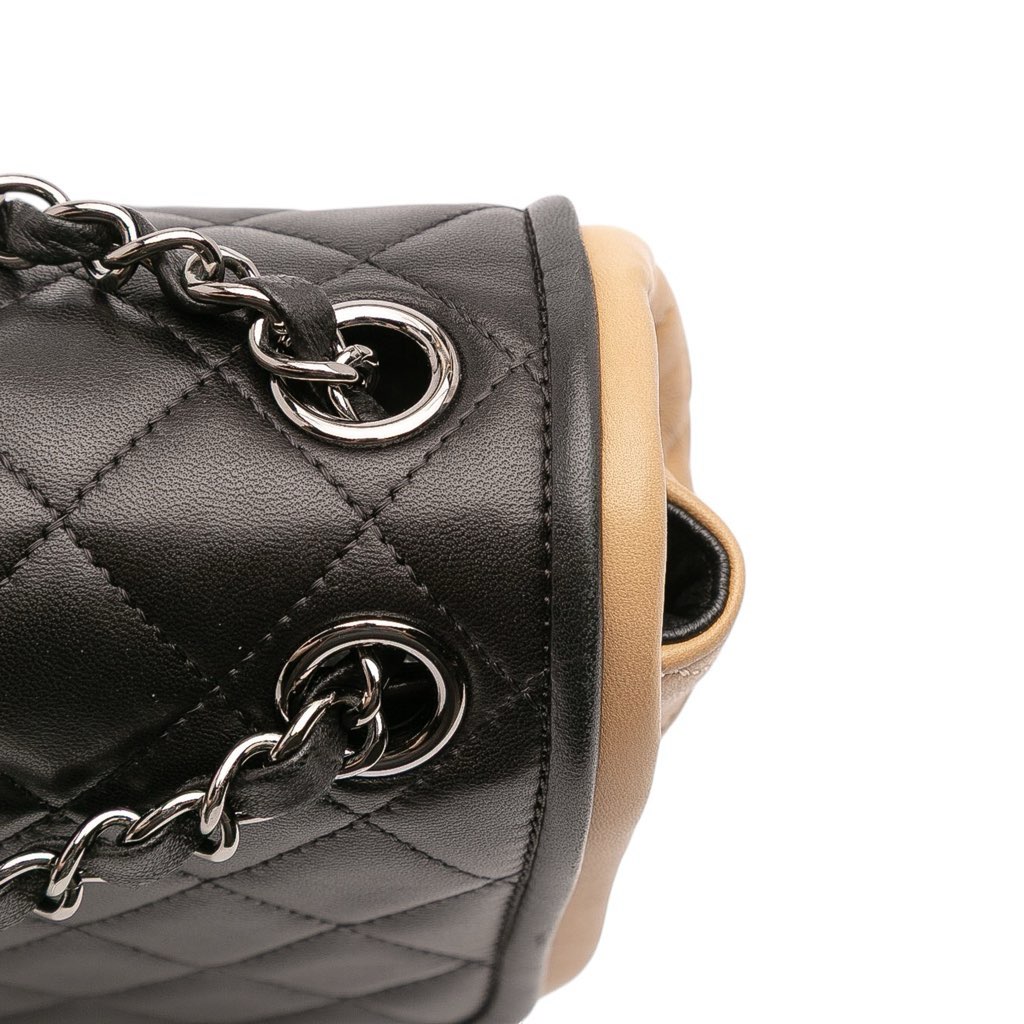 Chanel Jumbo Classic Bicolor Lambskin Twist Flap - Image 12