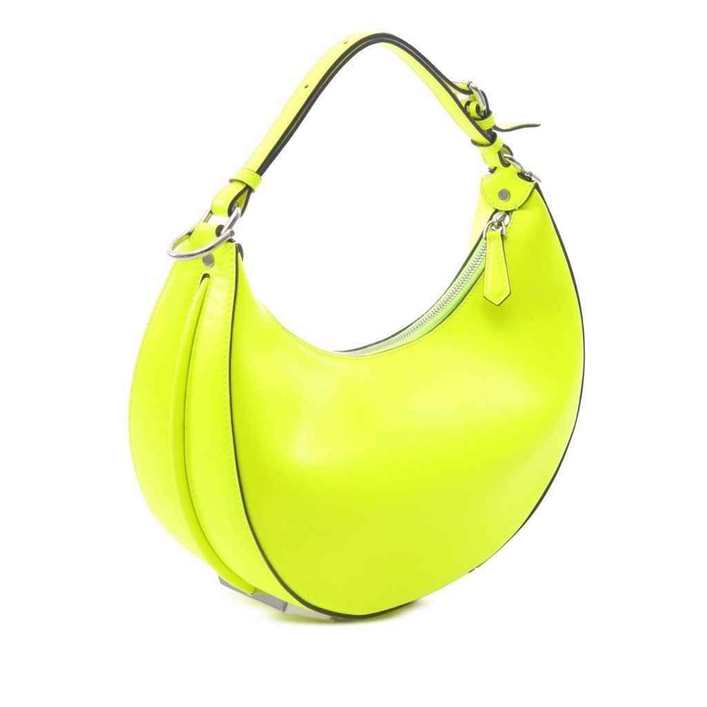 Fendi Small Vitello Grace Matte Fendigraphy Hobo - Back view