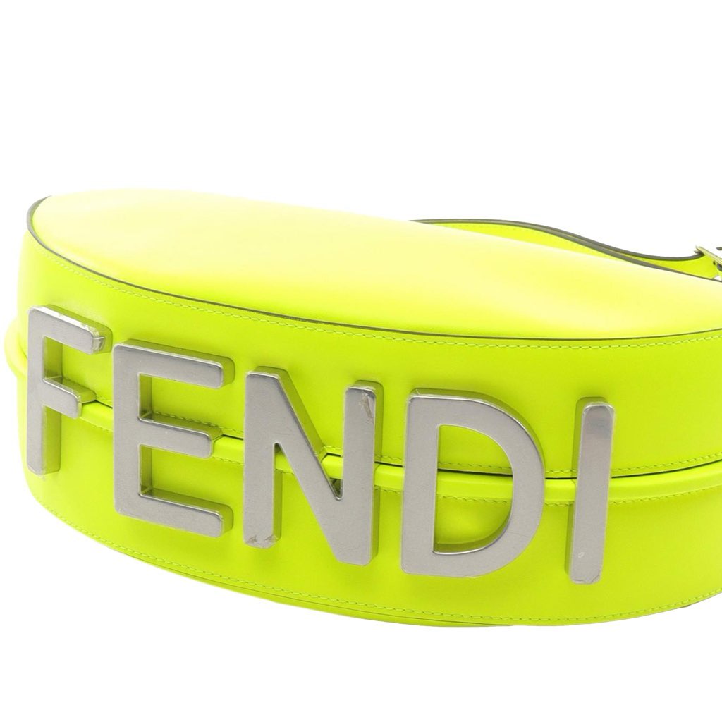 Fendi Small Vitello Grace Matte Fendigraphy Hobo - Side view