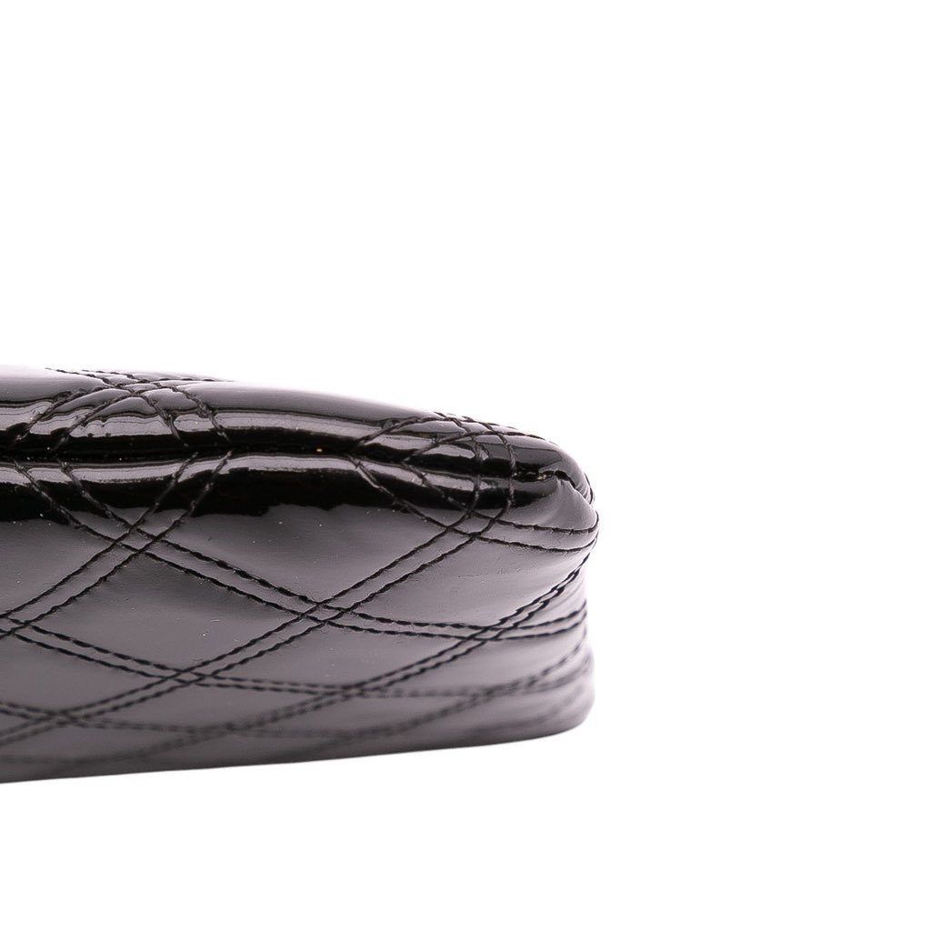 Chanel Medium Quilted Patent O Case Clutch - Image 10