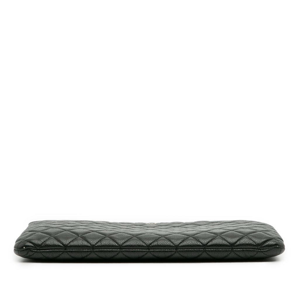 Chanel Large Quilted Caviar O Case Clutch - 3