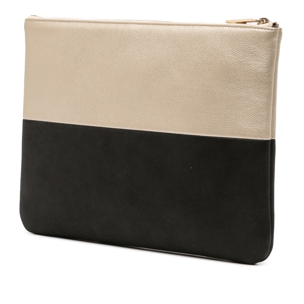 Chanel Medium Bicolor Caviar and Iridescent Calfskin O Case Clutch - 2