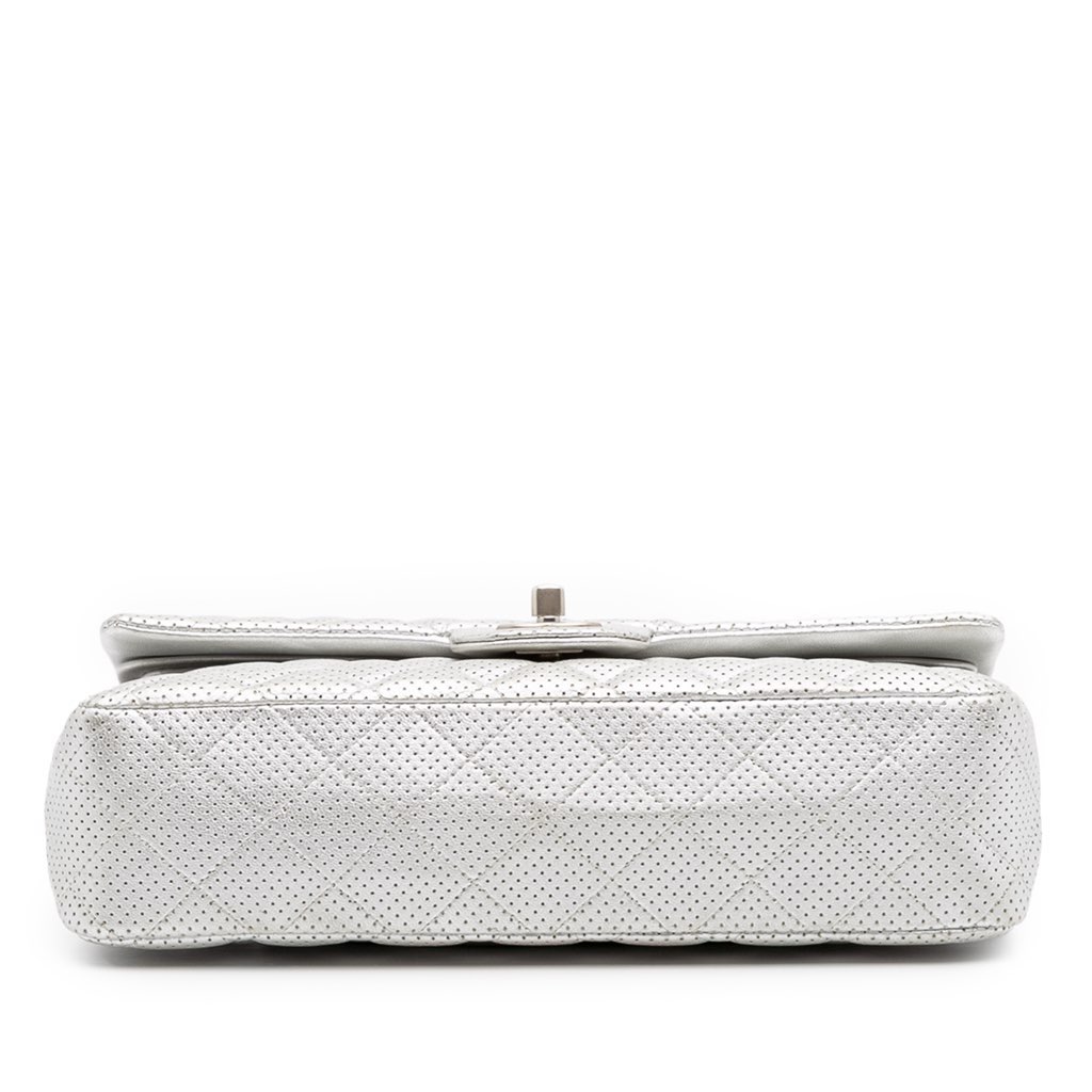 Chanel Medium Classic Perforated Lambskin Double Flap - 3