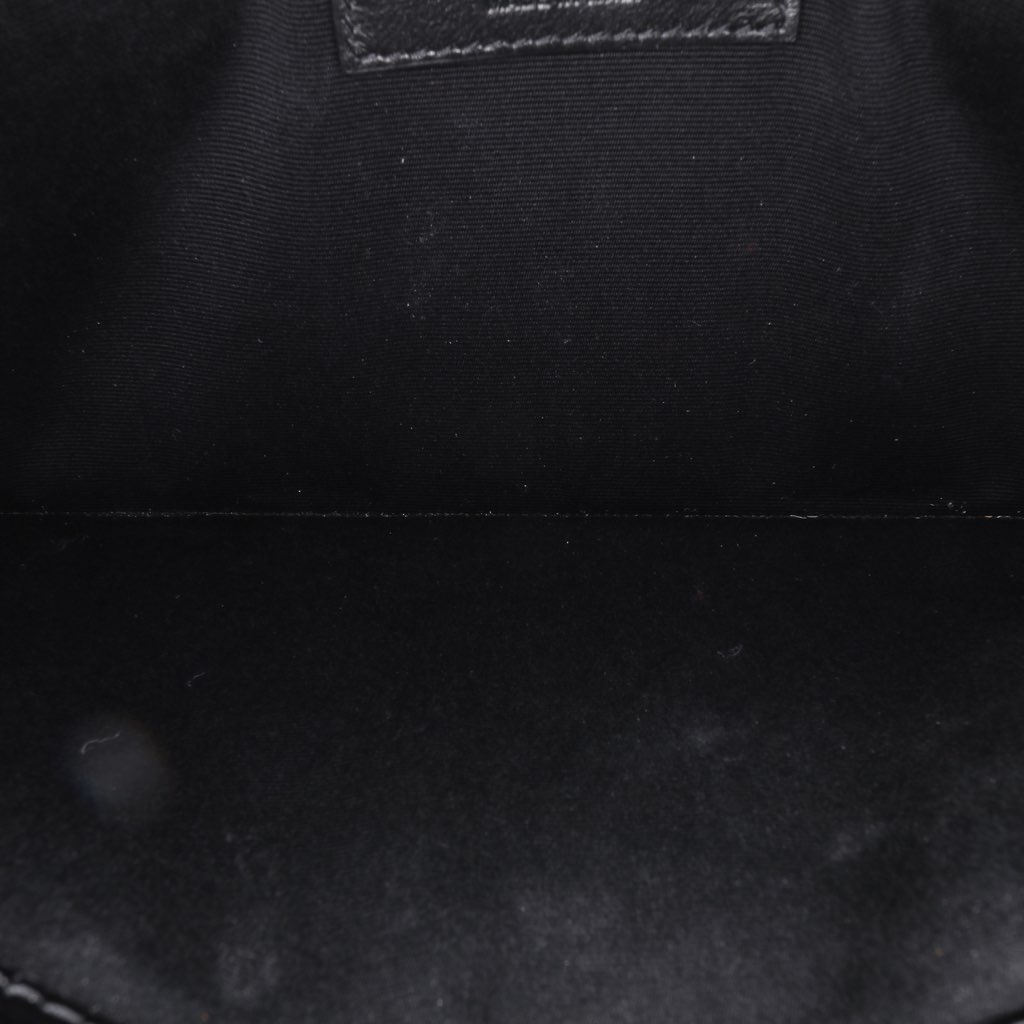 Saint Laurent Croc Embossed Leather Uptown Pouch - 4