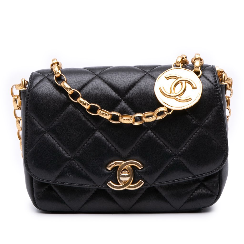 Chanel Small Quilted Lambskin CC Coin Flap