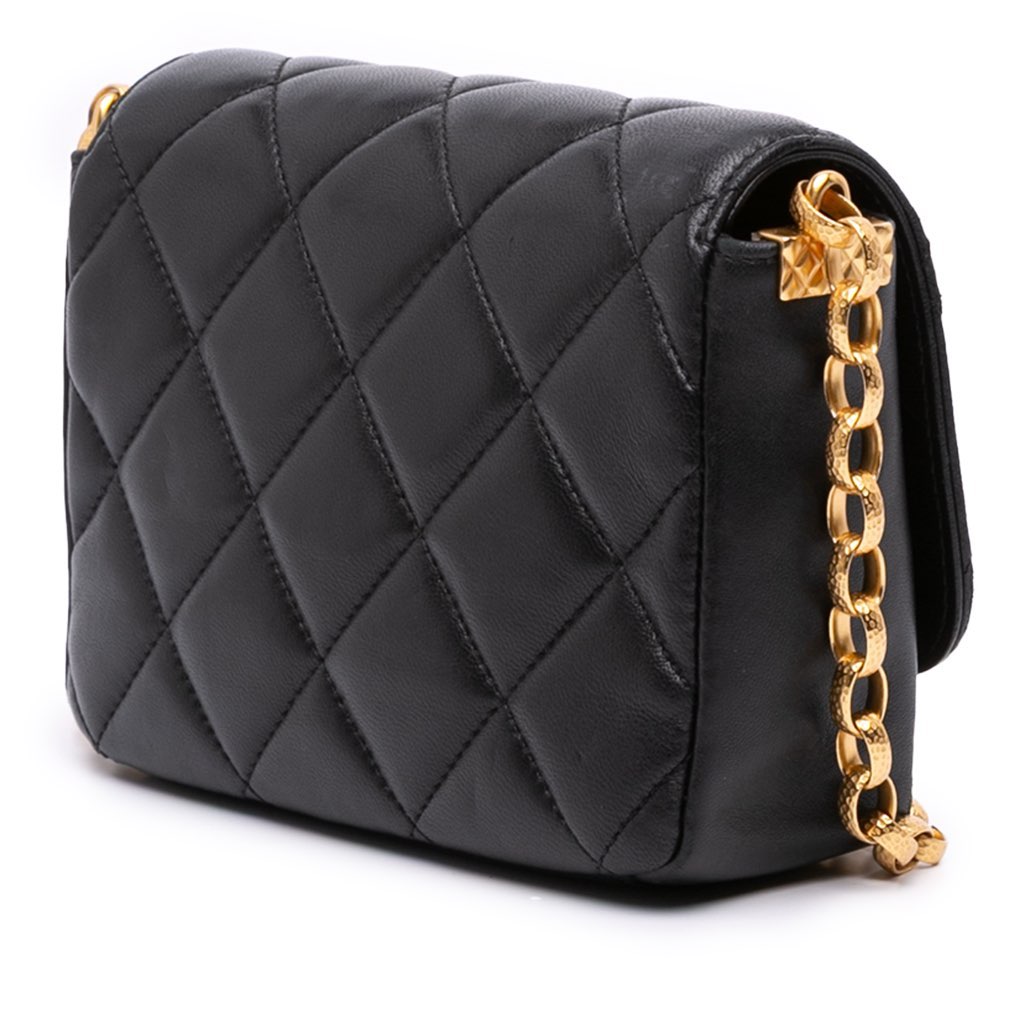 Chanel Small Quilted Lambskin CC Coin Flap - Back view