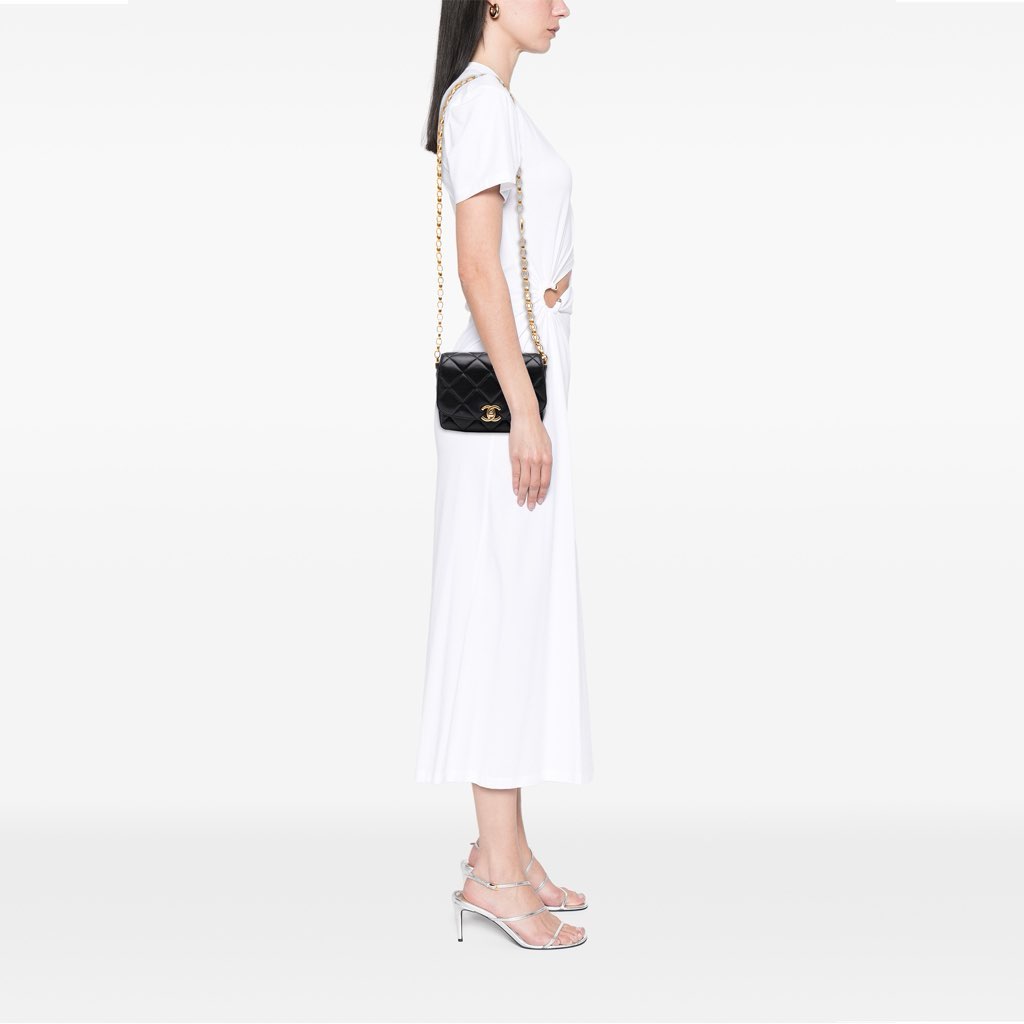 Chanel Small Quilted Lambskin CC Coin Flap - Image 14