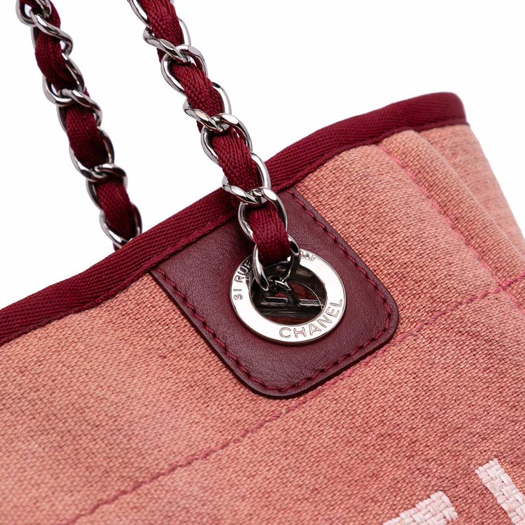 Chanel Mini Canvas Deauville Tote - Image 10