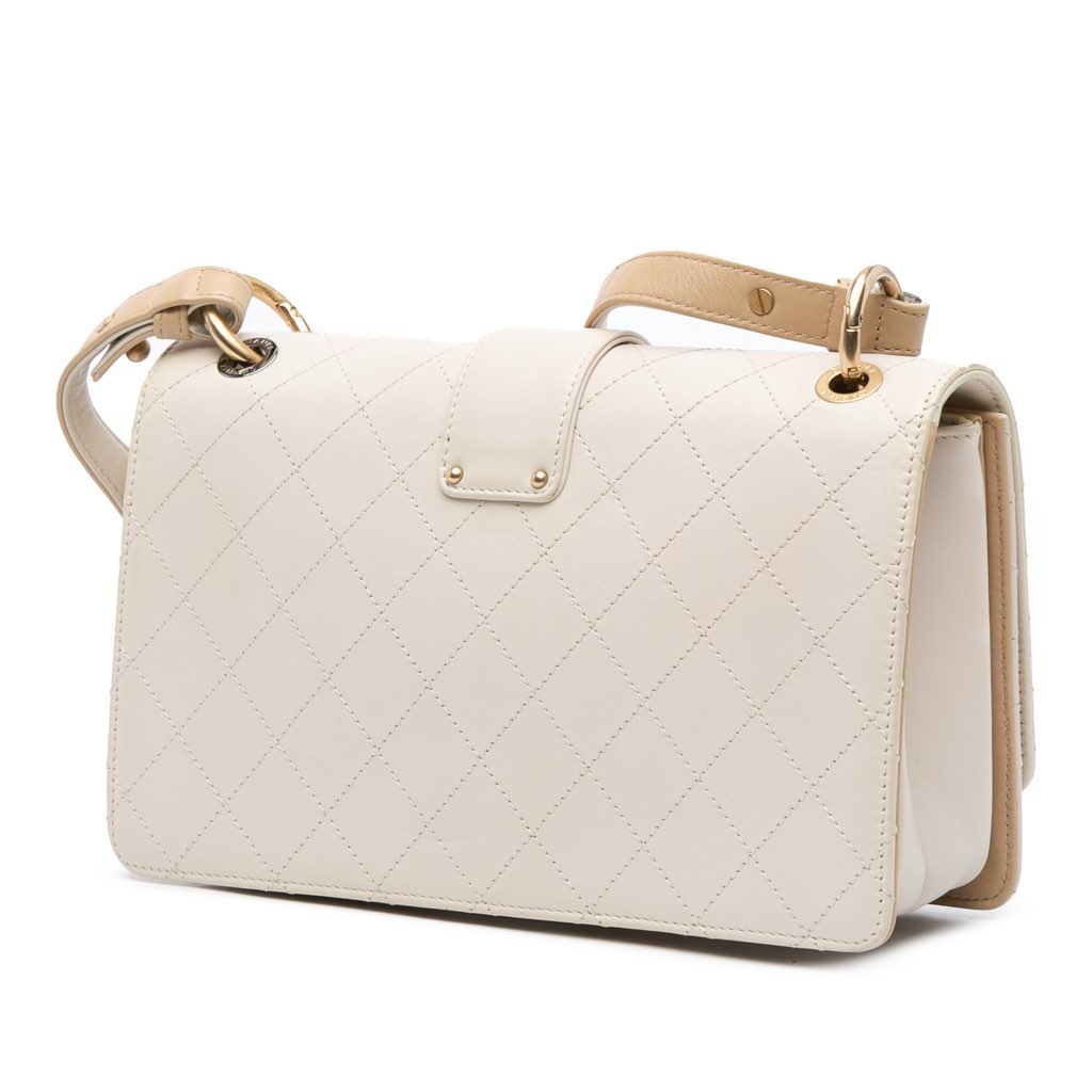 Chanel CC Stitched Calfskin Chain Flap - Back view