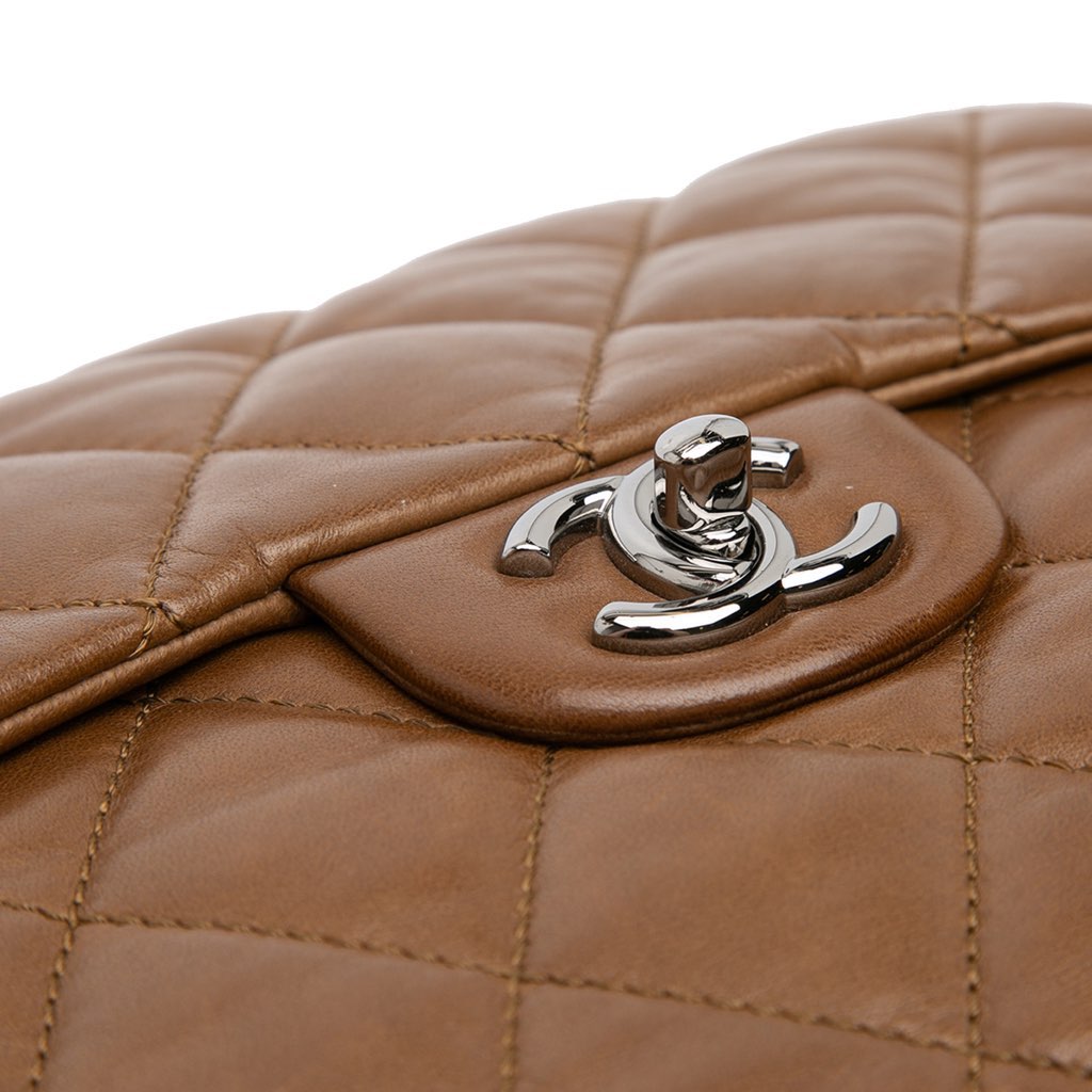 Chanel CC Quilted Lambskin 3 Flap - Image 11