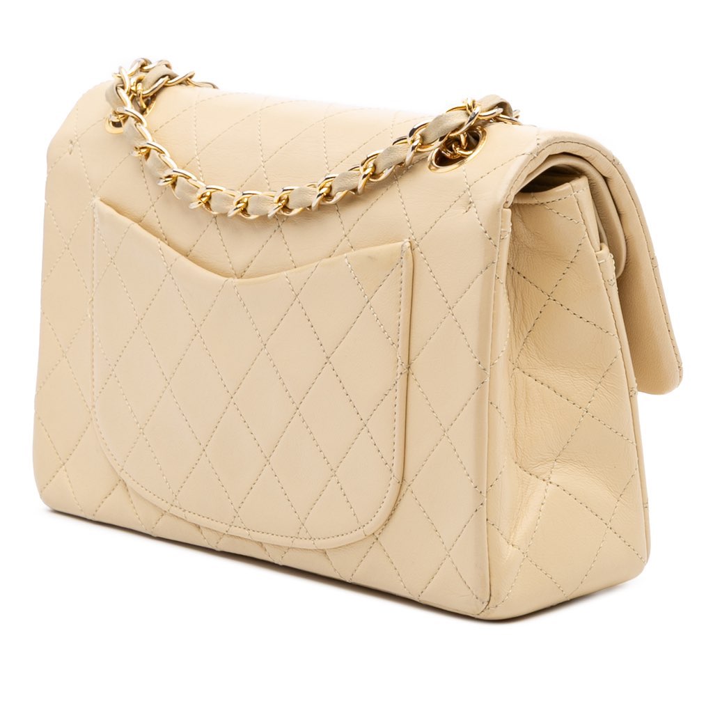 Chanel Small Classic Lambskin Double Flap - Back view