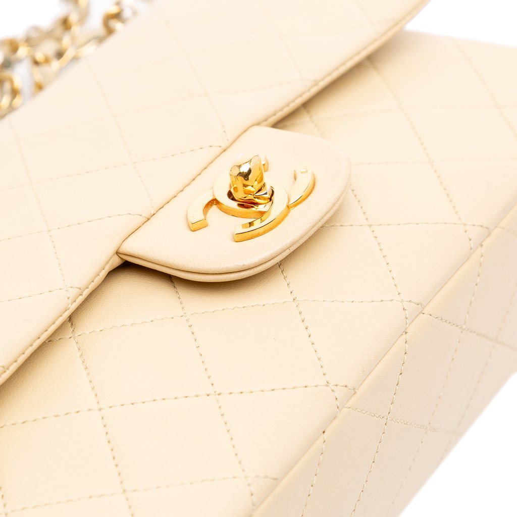Chanel Small Classic Lambskin Double Flap - Image 12