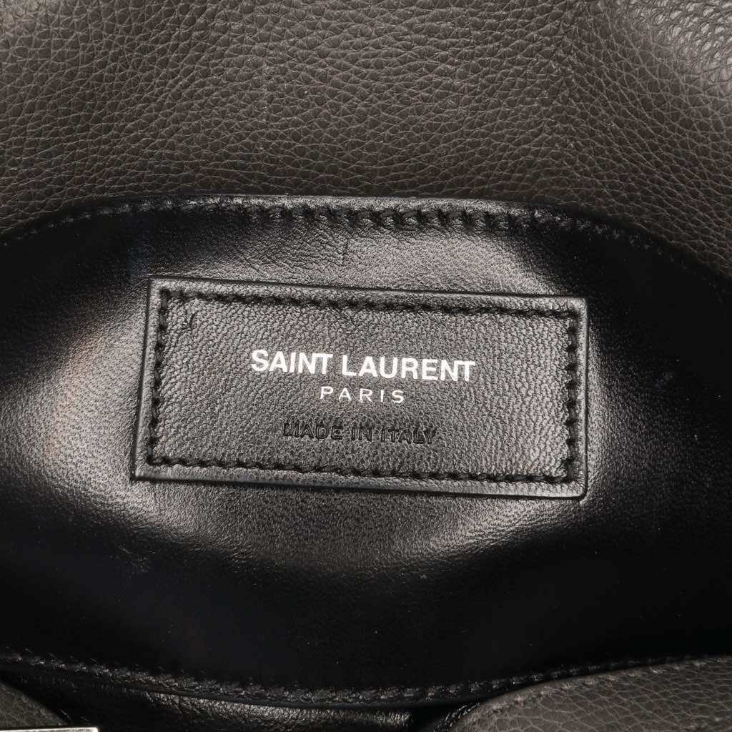 Saint Laurent Medium Quilted Chevron Sheepskin College Satchel - 5