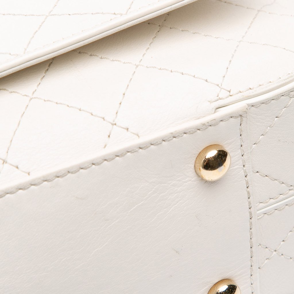 Chanel Medium Stitched Calfskin Covered CC Flap - Image 11