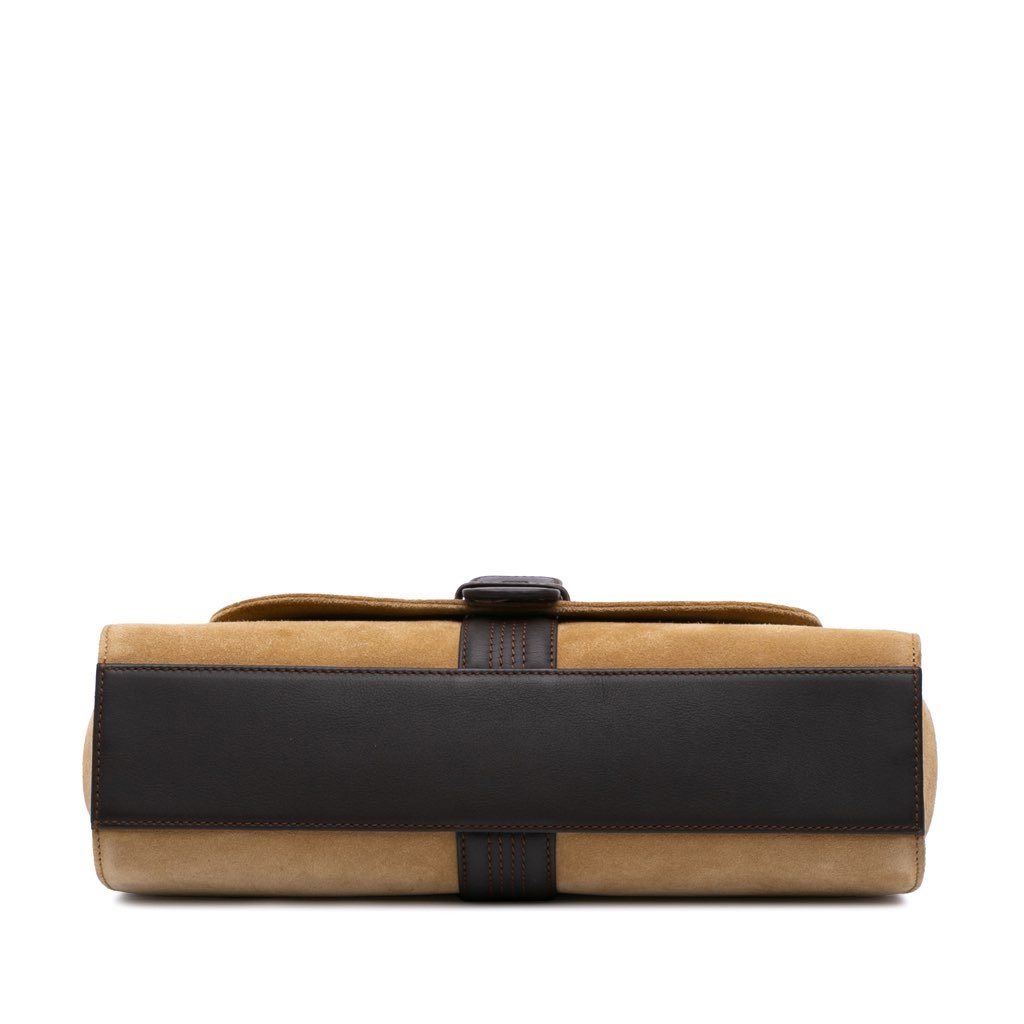 Loewe Anagram Suede Handbag - 3