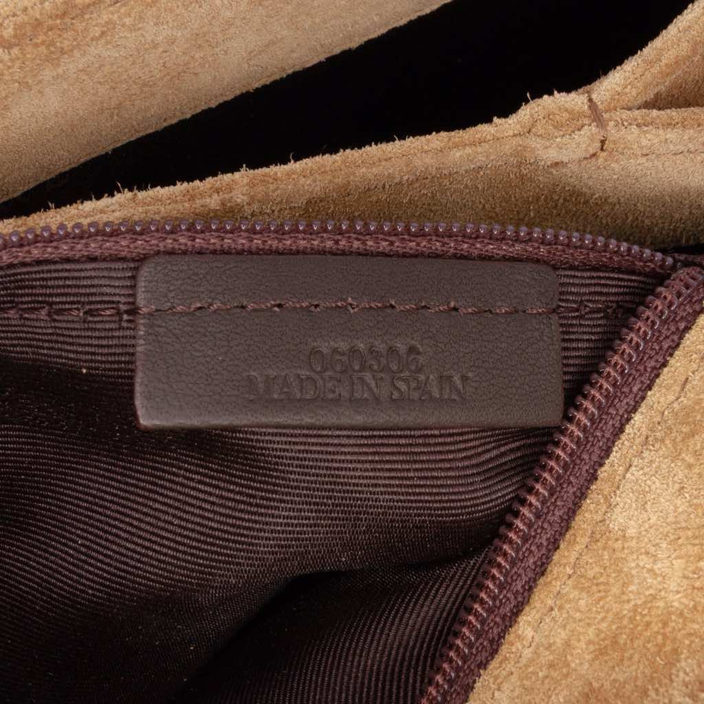 Loewe Anagram Suede Handbag - 5