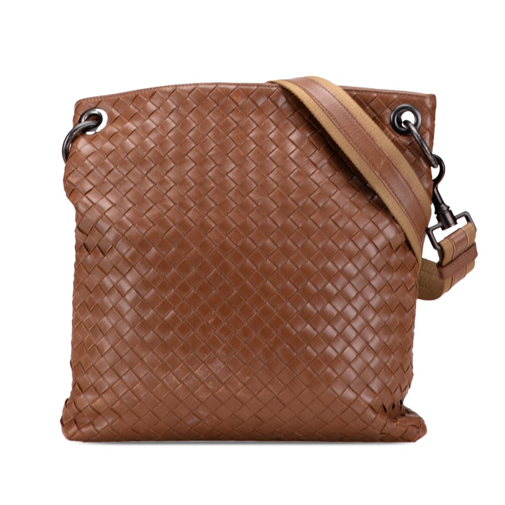 Bottega Veneta Leather Intrecciato Crossbody